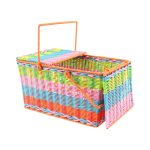 Basket With Lid Color Twist