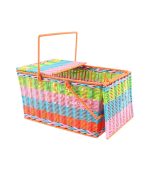 Basket With Lid Color Twist