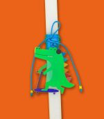 Kiddoz Skater Croc Easter Candle - Image 2