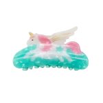 Unicorn Acetate Claw Clip