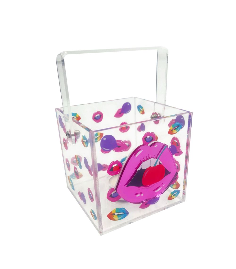 Mykocos Easter Candle + Lanterns 2026 (2) Cherry Lips Easter Plexiglass Lantern - Image 1