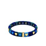 Mamacita Pop Love Tile Bracelet Shades Of Blue/Cream