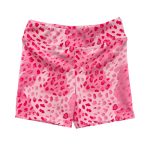 Pink Messy Leopard Sports Shorts