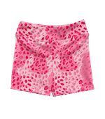 Pink Messy Leopard Sports Shorts