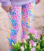 Rainbow Neon Leopard Leggings - Image 2