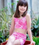 Pink Messy Leopard Sports Top - Image 2