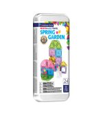 Magna-Tiles MicroMAGS Spring Garden 24 Piece Travel Set