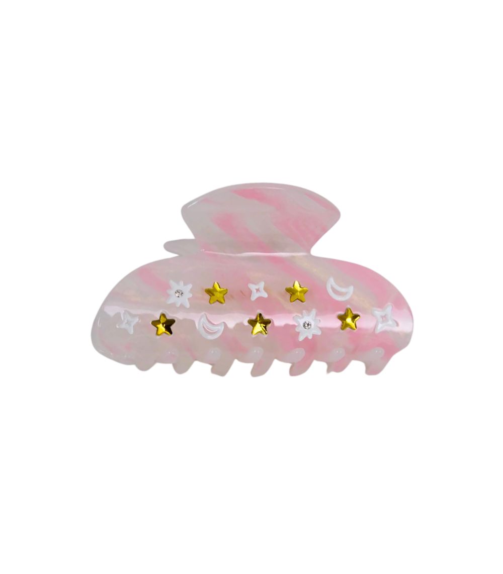 156 Baby Pink Starfall Clip - Image 1