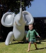 Inflatable Giant Sprinkler - Eli The Elephant Grey - Image 4