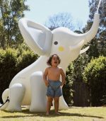 Inflatable Giant Sprinkler - Eli The Elephant Grey - Image 2