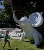 Inflatable Giant Sprinkler - Eli The Elephant Grey - Image 5