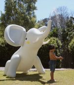 Inflatable Giant Sprinkler - Eli The Elephant Grey - Image 7