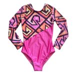 Pandora Long-Sleeve One-Piece, Island Squares