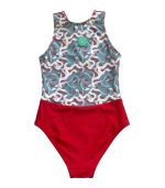 Siren Sleeveless Zip One-Piece, Waves - Image 3