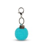 Smiley Keychain ECO Corduroy Teal, 4,5cm - Image 4