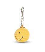 Smiley Keychain ECO Corduroy Yellow, 4,5cm - Image 3