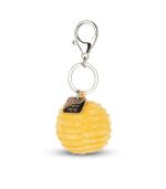Smiley Keychain ECO Corduroy Yellow, 4,5cm - Image 4