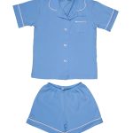 Light Blue Summer Preppy Women’s Pyjamas