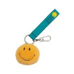 Smiley ECO Fuzzy Bag Charm Yellow, 7cm