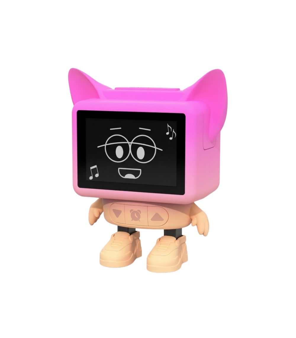MOB (1) Dancing Clock - Pink - Image 1