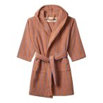 Naram Kids Bathrobe, Camel & Ultramarine