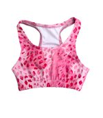 Pink Messy Leopard Sports Top