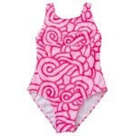 Jellyfish Sleeveless One-Piece, Candy Cane