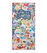 Travel Stickers Beach Towel