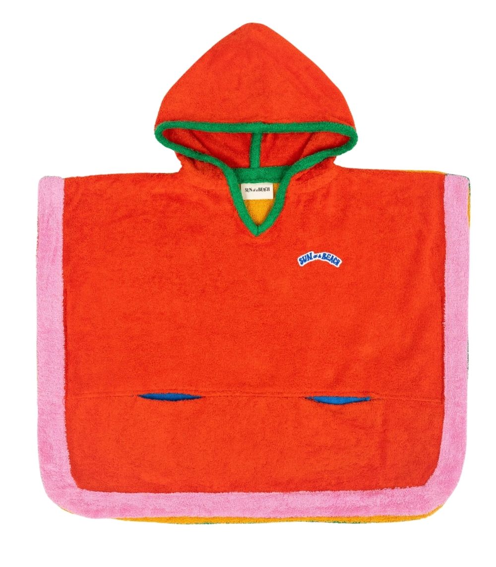 133 Multi Orange - Kids' Poncho - Image 1