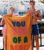 You Sun of a Beach Sunflower - Signature Beach Towel - Image 2