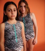 Siren Sleeveless Zip One-Piece, Shadow Wolf - Image 2