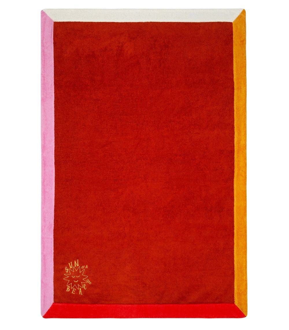 198 Multi Orange - Signature Beach Towel - Image 1