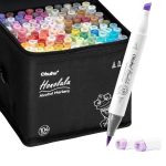 Ohuhu Honolulu 104 Colors Dual Tips Alcohol Art Markers, Brush & Chisel