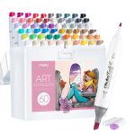 Ohuhu Kaala 60 Colors Dual Tips Alcohol Art Markers, Fine & Chisel