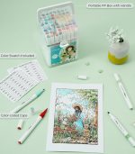 Ohuhu 64 Colors Dual Tips Water Based Art Markers,  Brush & Chisel - Image 6