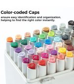 Ohuhu Kaala 60 Colors Dual Tips Alcohol Art Markers, Fine & Chisel - Image 4