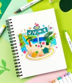 Ohuhu Honolulu 6 Basic Tones Colors Dual Tips Alcohol Art Markers, Brush & Chisel - Image 2