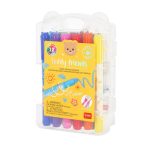 Set of 12 Twist-Up Wax Crayons- Teddy Friends