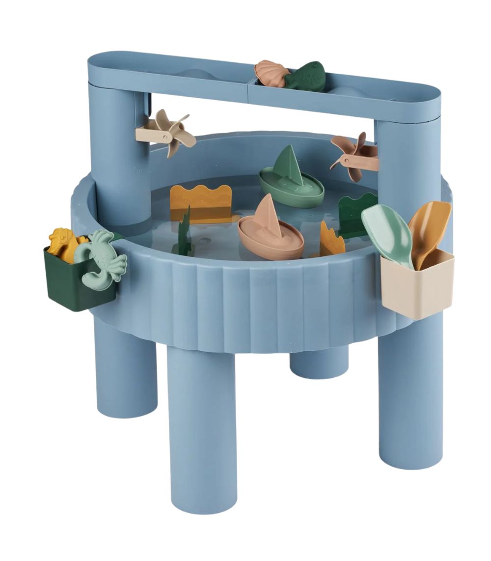 308 Sepp Activity Table, Beach Blue Multi Mix - Image 1