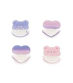 Set of 4 Teddy Mini Hair Clips - Clip Me Up! - Image 3