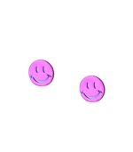 Anastasia Kessaris for The Wonder Room Pink Smiley Emoji Earrings