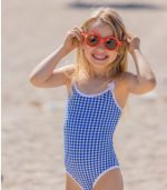 Mikela One-Piece, Blue Carreaux - Image 2