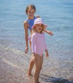 Kids Bucket Hat, Pink Carreaux - Image 3
