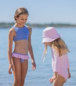 Natty Bikini, Blue Pink Carreaux - Image 2