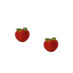 Anastasia Kessaris for The Wonder Room Peach Emoji Earrings