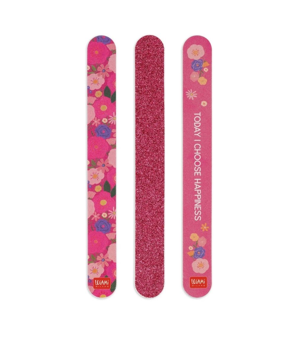 9 Set of 3 Flowers Nail Files - Nails Before Males - Image 1