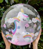 Unicorn Inflatable Beach Ball - Image 3
