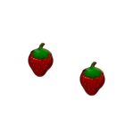 Anastasia Kessaris for The Wonder Room Strawberry Emoji Earrings