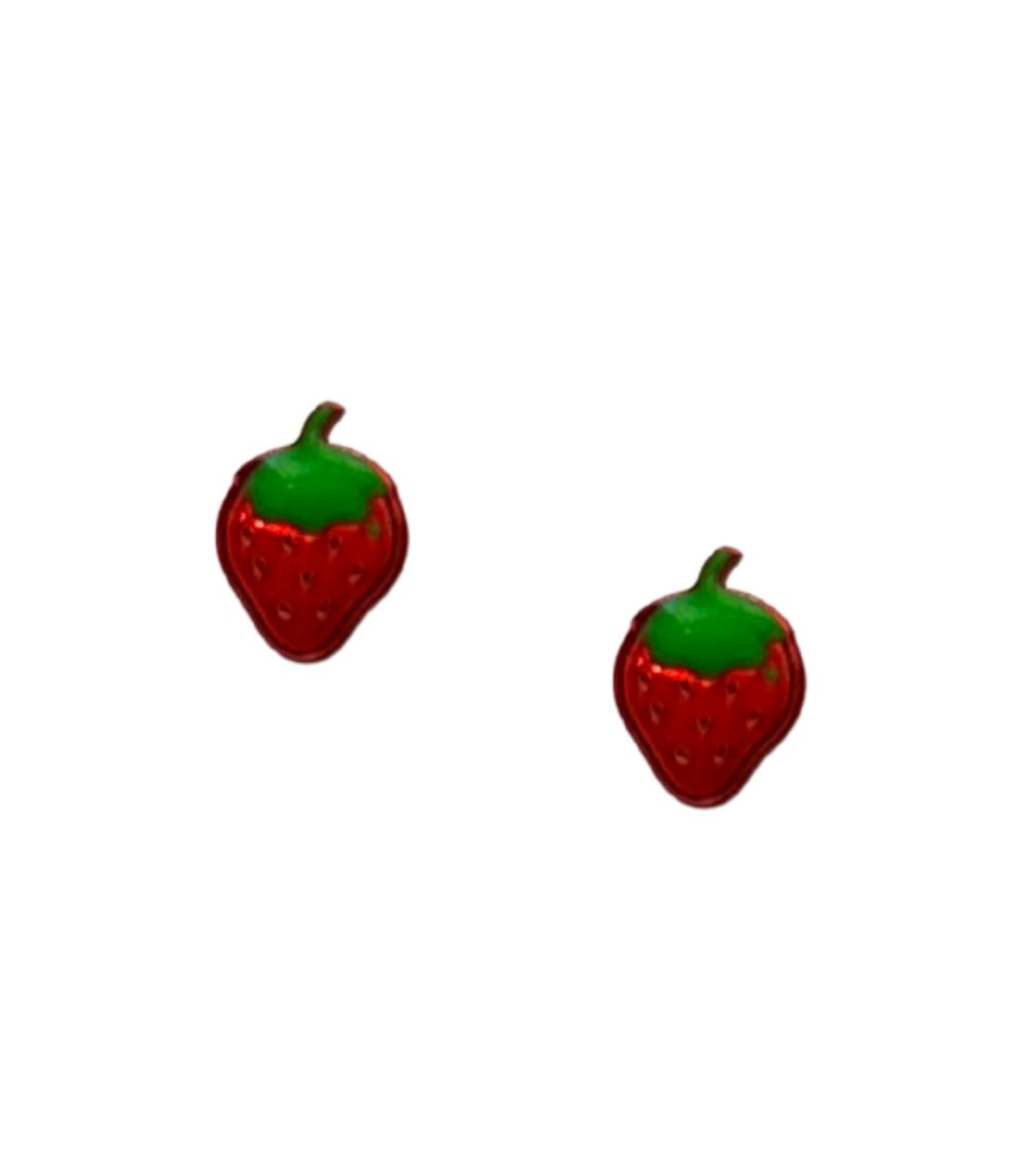 Anastasia Kessaris Anastasia Kessaris for The Wonder Room Strawberry Emoji Earrings - Image 1