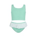 Kids Duo Olive Bikini, Metallic Mint (Aged 7 to 12)